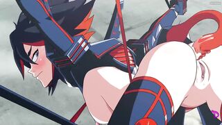 Matoi Ryuuko Cannot Handle All The Dicks With English Subtitles Kill La Kill Anime Hentai Parody - 8 image
