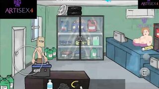 Fuckerman Petrol Station hentai sex porn game fuck sexy lady's and shemale - 3 image