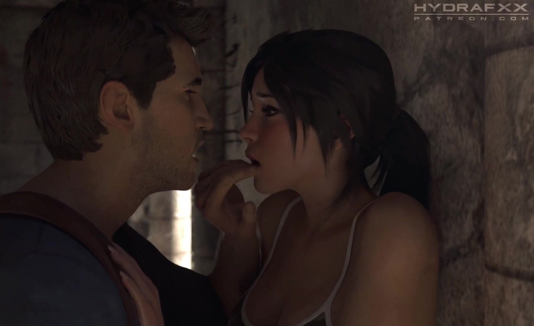 Lara croft tomb raider kiss