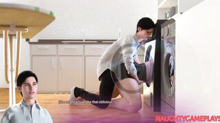 Apocalust #04 - Pervert Tenant fucked MILF while she is stuck in washing machine Big Cumshot - 3 image