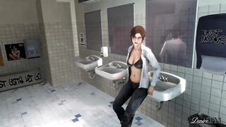 Desiresfm - Lara Croft Gives Intense Deepthroat Blowjob, Hot Oral Sex, Lara Croft Tomb Raider Hentai - 7 image