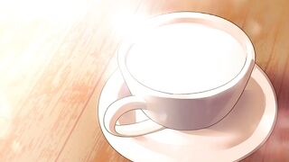 Squirting Milk, Lactating into a coffee cup Hentai Animation - 10 image