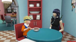 Naruto Hentai Sasuke Fucks Hinata In The Ass While Husband s. NTR - 3 image