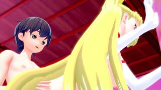 Horny Student Sailor Moon Passionately Sucks Dick l 3D SFM hentai uncensored - 10 image