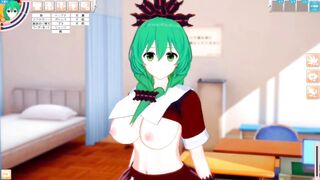 [Eroge Koikatsu! ] Touhou Kagiyama Hina rubs her boobs H! 3DCG Big Breasts Anime Video (Touhou Project) [Hentai Game Toho Kagiyama Hina] - 2 image