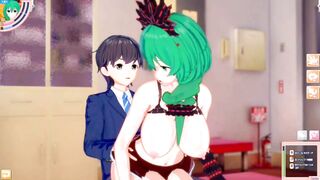 [Eroge Koikatsu! ] Touhou Kagiyama Hina rubs her boobs H! 3DCG Big Breasts Anime Video (Touhou Project) [Hentai Game Toho Kagiyama Hina] - 9 image