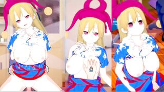 [Eroge Koikatsu! ] H to rub the breasts on the Touhou crown piece! 3DCG Big Breasts Anime Video (Touhou Project) [Hentai Game Toho Kuraun Peace] - 10 image