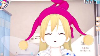 [Eroge Koikatsu! ] H to rub the breasts on the Touhou crown piece! 3DCG Big Breasts Anime Video (Touhou Project) [Hentai Game Toho Kuraun Peace] - 3 image