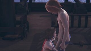 Final Fantasy X-2 Hentai - Yuna Handjob and boobjob - Japanese Asian Manga Anime Film Game Porn - 4 image