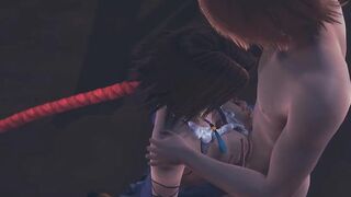 Final Fantasy X-2 Hentai - Yuna Handjob and boobjob - Japanese Asian Manga Anime Film Game Porn - 8 image