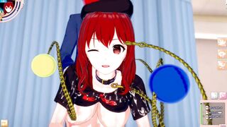[Eroge Koikatsu! ] Touhou Hecatia Lapis Lazuli rubs her boobs H! 3DCG Big Breasts Anime Video (Touhou Project) [Hentai Game Toho Hekati Arapisururi] - 9 image