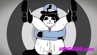 Mime & Dash Suck Same Cock In Threesome - Hentai Animation Uncensored - 9 image