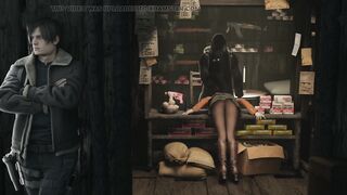 3D Compilation: Resident Evil Ada Wong Dick Ride Claire Ashley Blowjob Fucked From Behind Hentai - 6 image