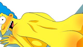 Marge fucks hard while moaning, the simpsons parody - 3 image