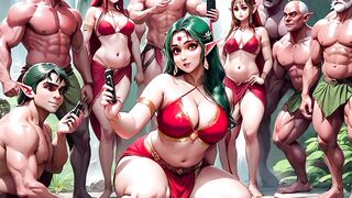 AI Uncensored Anime Hentai 3D Indian Women Vol-1 - Elf & Monsters - 5 image