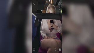 Hot Blonde Woman Enjoys BBC with a Stranger Man in Bus - 5 image