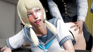 Hot College Sluts get Knocked Up By Teacher's Massive Cock - 5 image