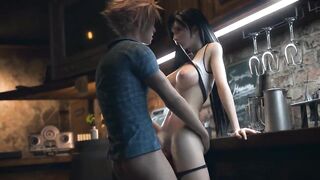 Final Fantasy VII Remake Cloud Fucks Tifa at the Bar - 10 image