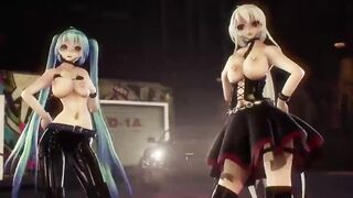MMD - R-18 Lupin - Feat. Miku & Haku - 10 image