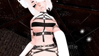 Bondage Strap Fox Girl Warms You Up in Snowed in Cabin Sword Knife Play Hentai POV Lap Dance - 8 image