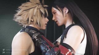 Cloud Strife and Tifa Lockhart Thighjob - 10 image