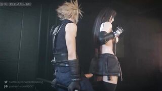 Cloud Strife and Tifa Lockhart Thighjob - 7 image