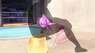 3D HENTAI Cute elf loves to suck your cock