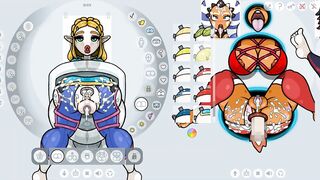 FapWall - Zelda cosplays as DVA and bukkake in the toilet - 4 image