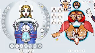 FapWall - Zelda cosplays as DVA and bukkake in the toilet - 8 image