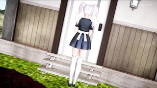 Cute teen gives foot job and gets her feet covered with cum - 6 image