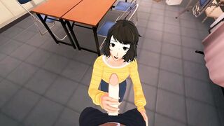 Teacher Sadayo Kawakami mouth fucked in school. Persona 5 - 2 image