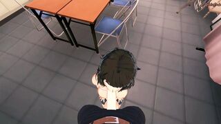 Teacher Sadayo Kawakami mouth fucked in school. Persona 5 - 4 image