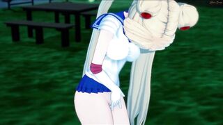 Sailor moon fingers her pussy until she orgasms. - 4 image