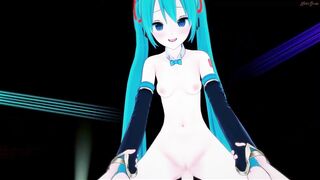 Hatsune Miku masturbating before getting POV fucked onstage - 9 image