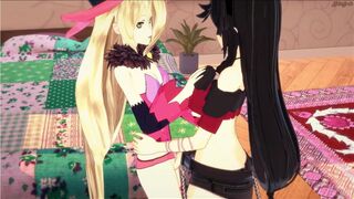 Velvet strapon fucks Magilou. Tales of Berseria Hentai. - 1 image