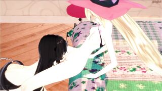 Velvet strapon fucks Magilou. Tales of Berseria Hentai. - 2 image