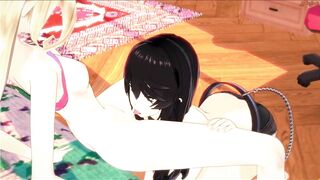 Velvet strapon fucks Magilou. Tales of Berseria Hentai. - 3 image