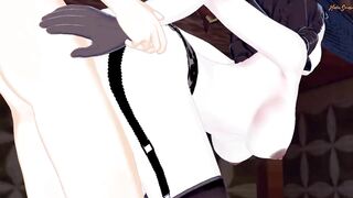 Resident Evil big vampire lady fucks in a haunted house. - 3 image