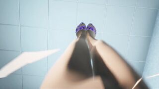 Japanese Girl Office Nylon Footjob - 10 image