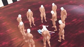 Miku in a 10 guy gangbang