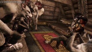 Estrid And The Gals Meet A Bunch Of Werewolves Skyrim Mods - 7 image