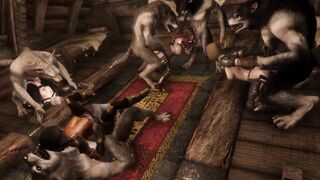 Estrid And The Gals Meet A Bunch Of Werewolves Skyrim Mods - 8 image