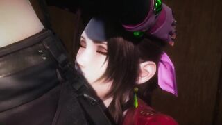 Aerith and Tifa passionate sex - Final Fantasy 7 Futa - 2 image