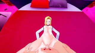 [POV] SEX IN THE LOVE HOTEL WITH ANDROID 18 - DRAGON BALL PORN - 5 image