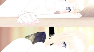 [VR 360 4K] Amelia Watson Hololive Side position - 10 image