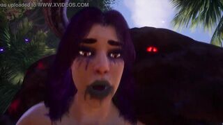 Sluty Girl mates with fairy monsters | Big Cock Monster | 3D Porn Wild Life - 7 image