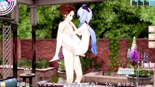 3D/Anime/Hentai. Genshin Impact: Ganyu Fucked for the first time outside!! (virgin) - 7 image