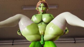 Futa - Fiona gets creampied by She Hulk (Shrek) - 9 image