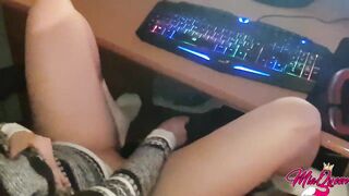 Watching Hentai with my little stepsister and we ended having sex again - 2 image
