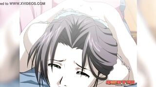 Mom catches her stepson masturbating with her lingerie | Uncensored hentai - 6 image